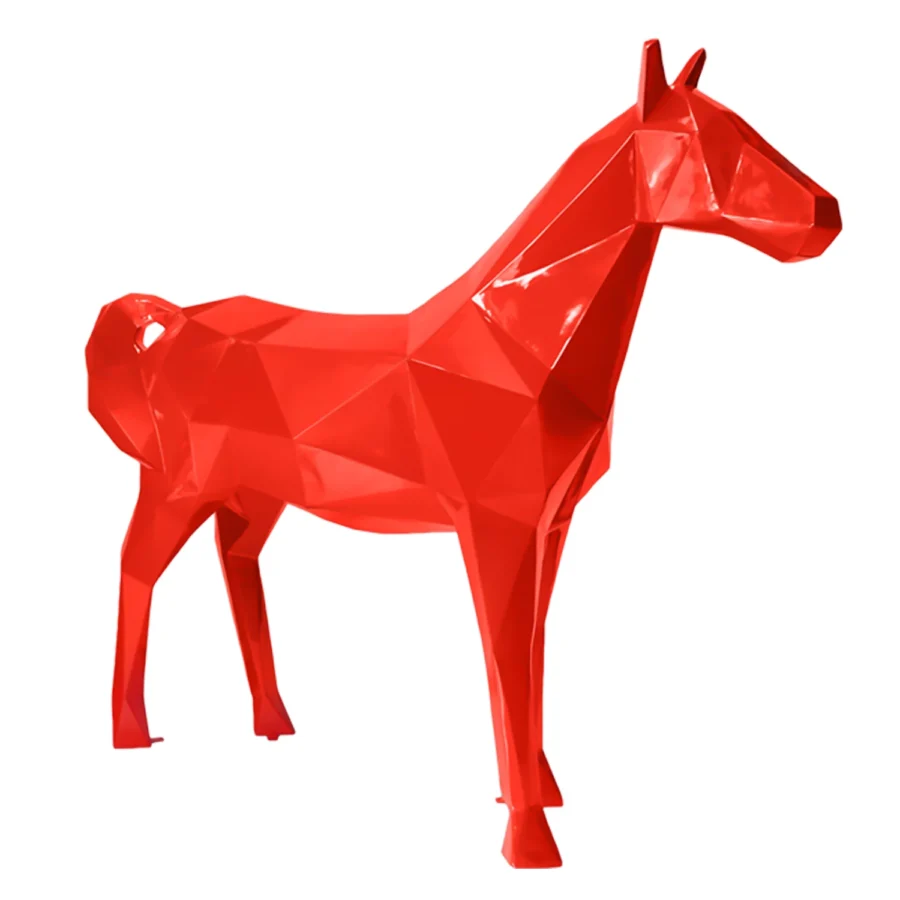 Horse Quadra 220x54x190 cm - Rouge