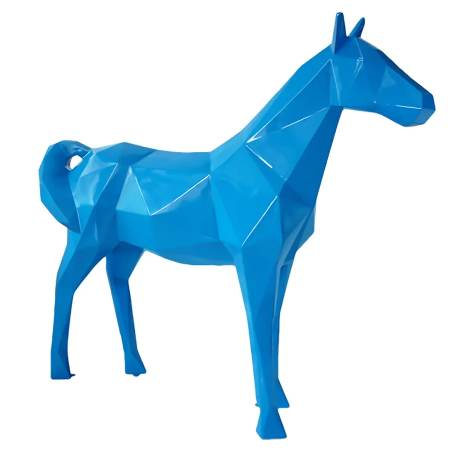 Horse Quadra 220x54x190 cm - Bleu