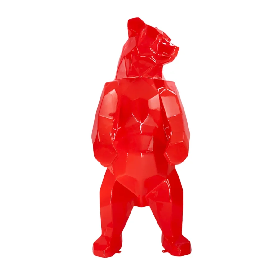 Ours standing Quadra H-190 cm - Rouge