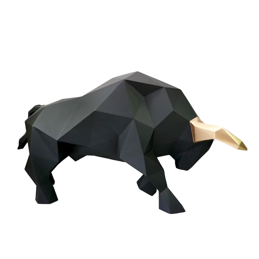 Taureau Quadra L-220 cm, H-120 cm - Noir