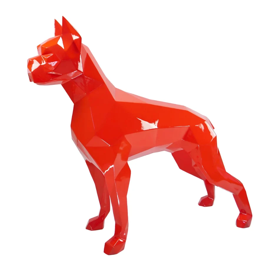 Dog Boxer Quadra H-170 cm, L-90 cm - Rouge